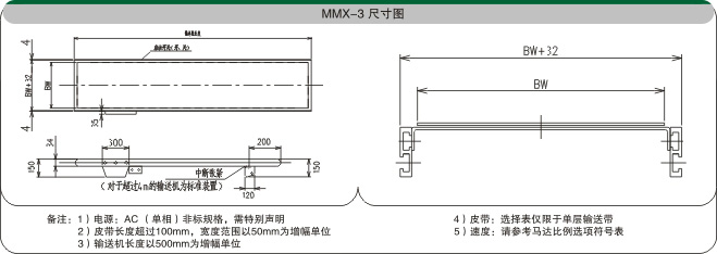 直行皮带输送机示意图