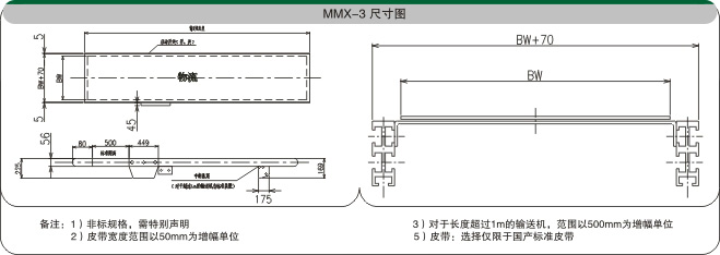 直行皮带输送机示意图