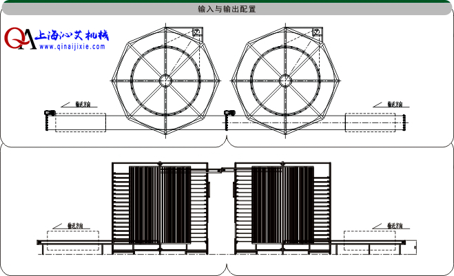 金属网带螺旋输送机示意图